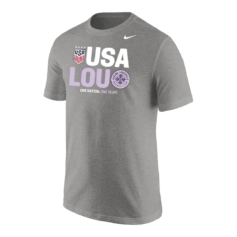 Unisex Nike Racing Louisville x USWNT Grey Tee