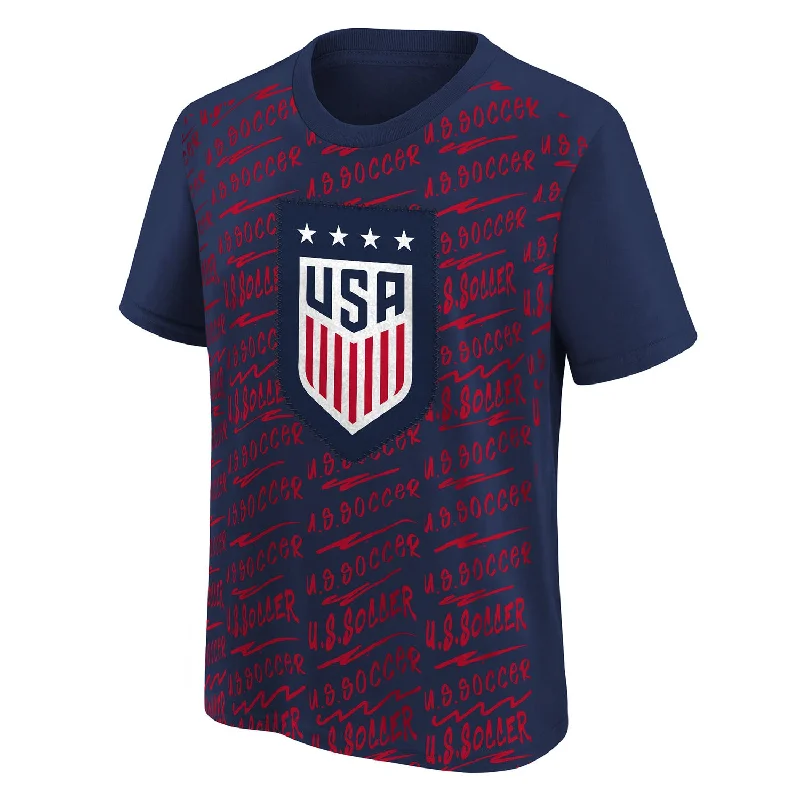 Youth Outerstuff USWNT Exemplary All Over Print Tee