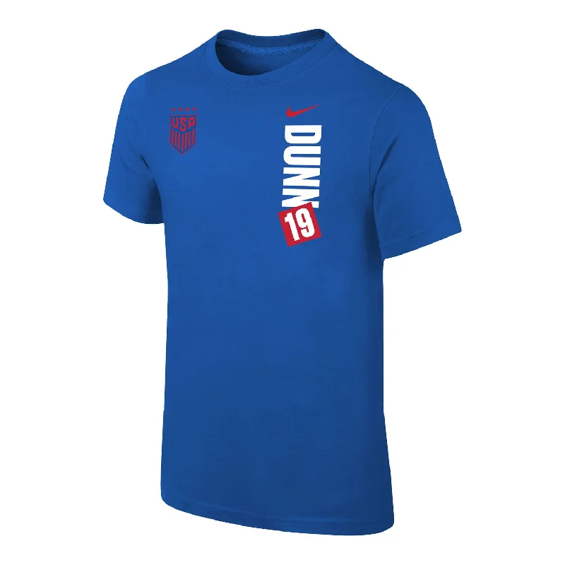 Youth Nike USWNT Vertical Dunn Royal Tee