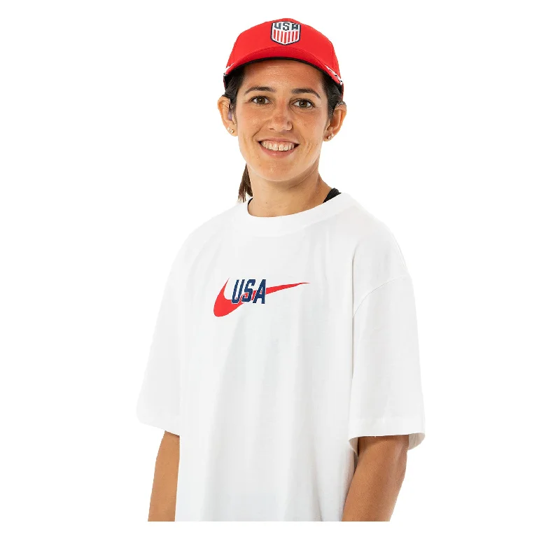 Women's Nike USA Swoosh White Tee