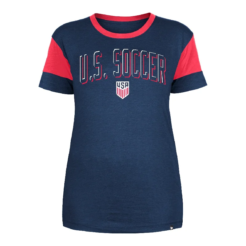 Women's New Era USMNT Navy Rise Tee