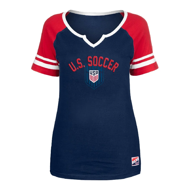 Women's New Era USMNT Echo Navy Tee