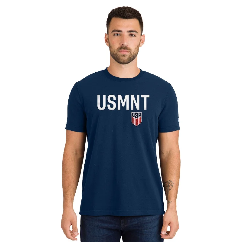 Men's New Era USMNT Crew Neck Navy Tee