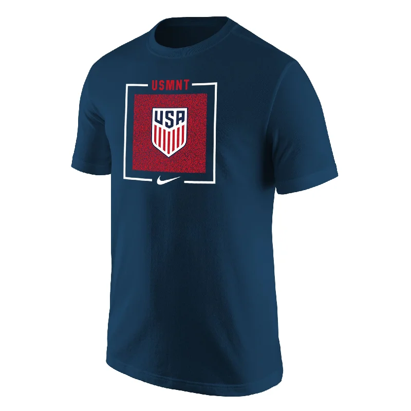 Men's Nike USMNT Box Outline Navy Tee