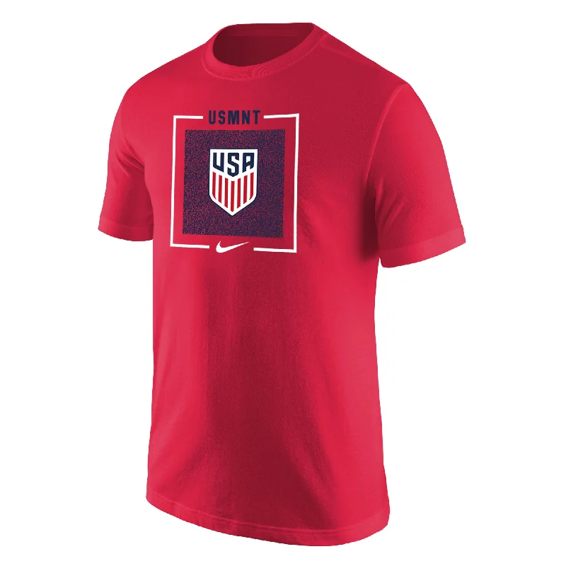 Men's Nike USMNT Box Outline Red Tee