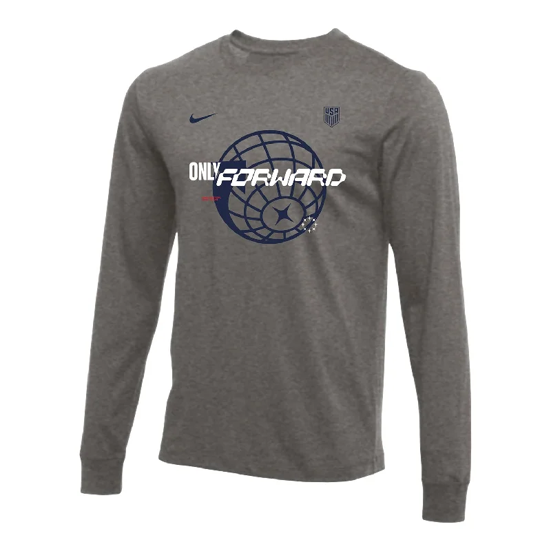 Men's Nike Only Forward Global Long Sleeve Grey Tee