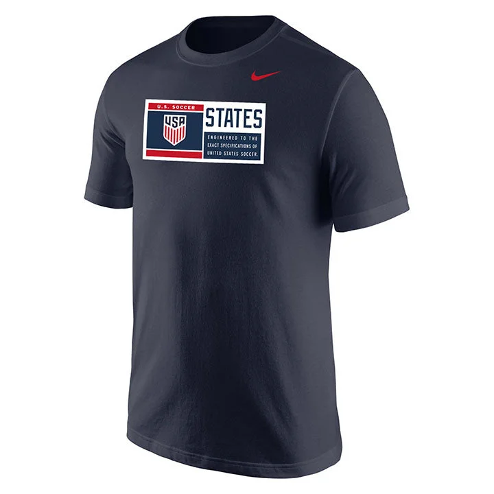 Men's Nike USMNT Jock Tag Navy Tee