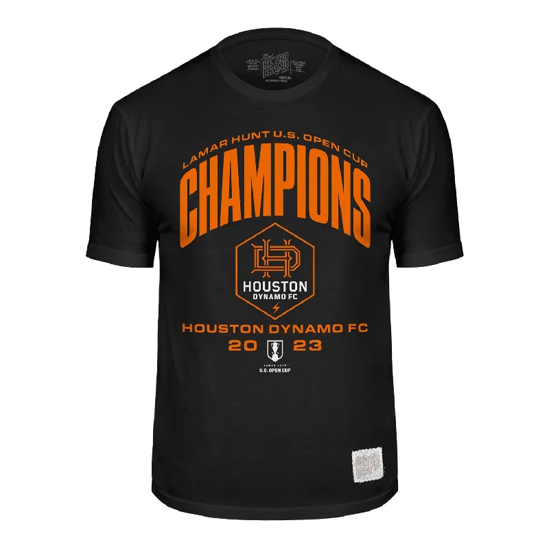 Unisex Original Retro Brand Open Cup Champions Black Tee