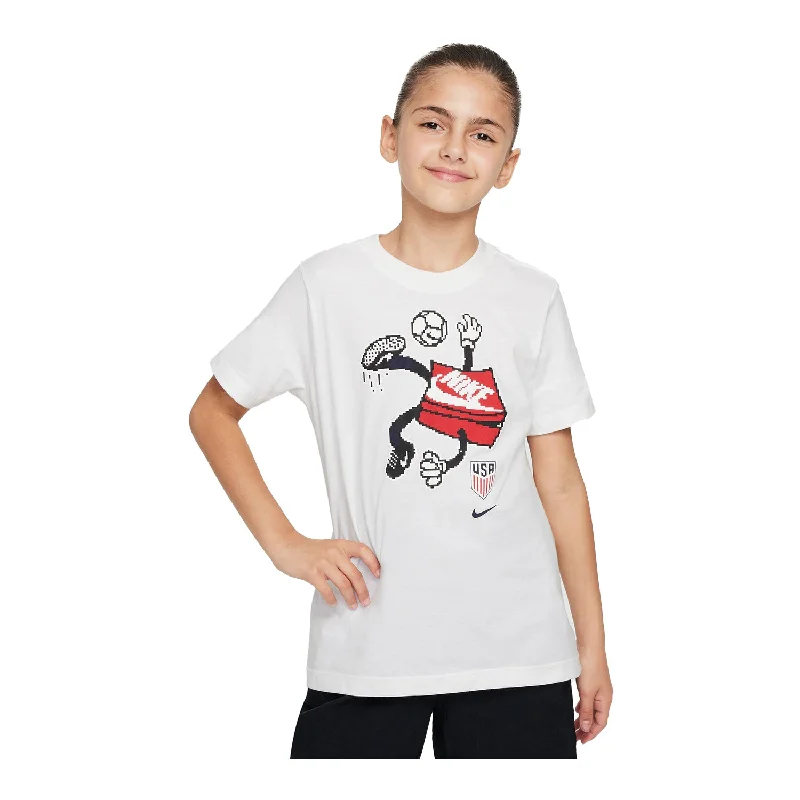 Youth Nike USA Character White Tee