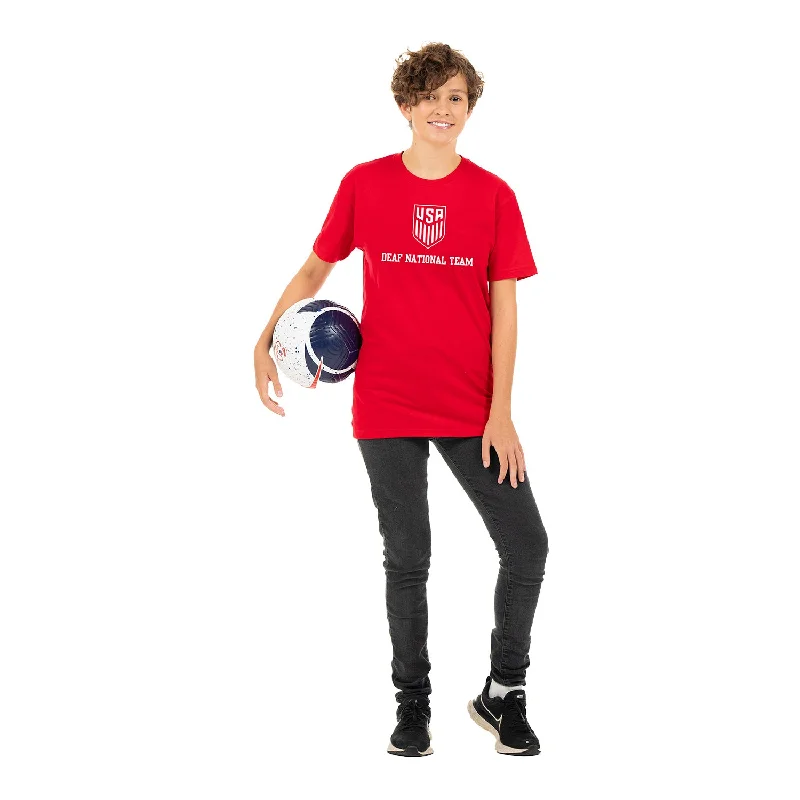 U.S. Deaf National Team Red Tee