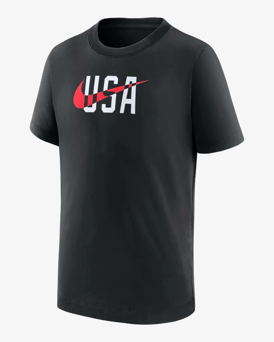 Youth Nike USA Swoosh Blend Black Tee