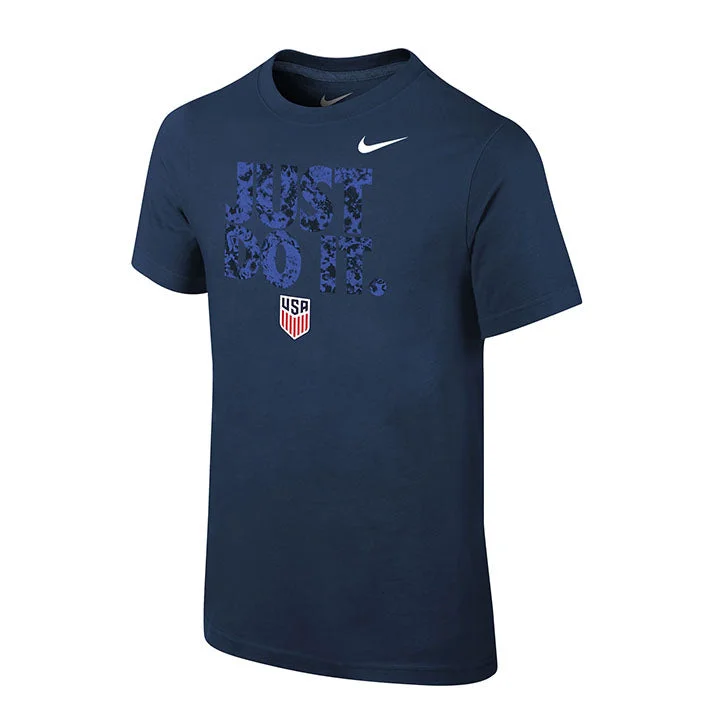 Youth Nike USA Just Do It Navy Tee